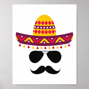 Póster Cinco De Mayo Camisetas Fiestas Funny Cinco De May