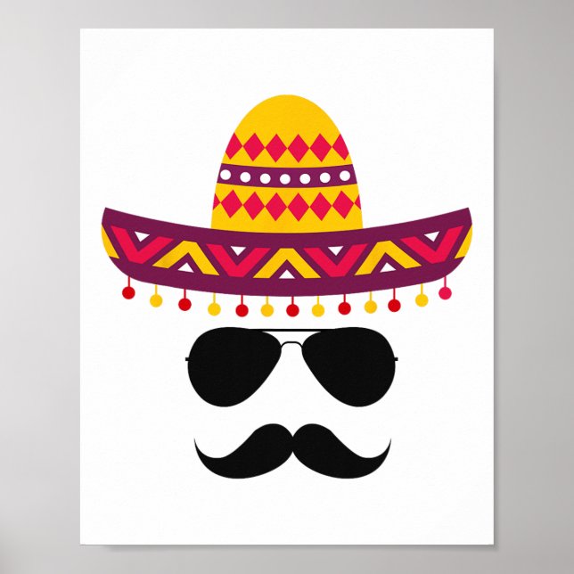 Póster Cinco De Mayo Camisetas Fiestas Funny Cinco De May (Frente)