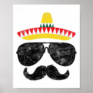 Póster Cinco de Mayo Camisetas Fiestas graciosos Cinco de