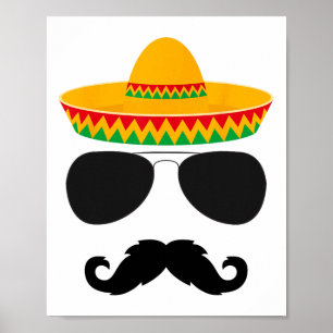 Póster Cinco de Mayo Camisetas Fiestas graciosos Cinco de