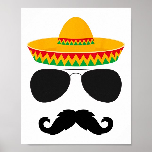 Póster Cinco de Mayo Camisetas Fiestas graciosos Cinco de (Frente)