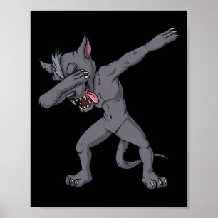 Póster Cinco de Mayo Dabbing Chupacabra Diversión mexican