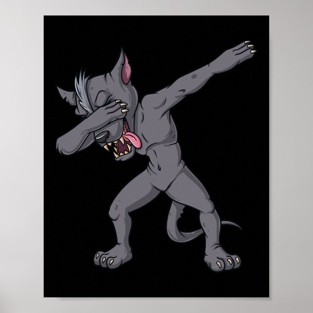 Póster Cinco de Mayo Dabbing Chupacabra Diversión mexican (Frente)