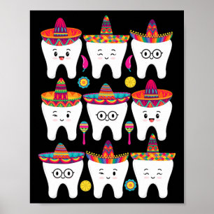 Póster Cinco De Mayo Dental Fiesta Mexicana Dentista Higi
