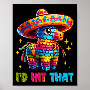 Póster Cinco De Mayo Divertidas Ideas Golpearon A Los Hom