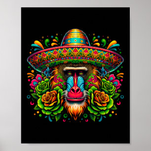 Póster Cinco de mayo en México vamos a Fiesta Fiesta Babo