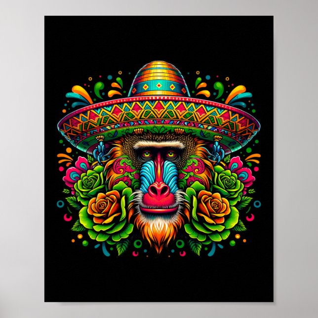 Póster Cinco de mayo en México vamos a Fiesta Fiesta Babo (Frente)