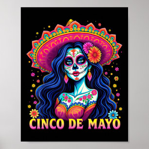 Póster Cinco de mayo Fiesta de Fiesta mexicana 5 de mayo