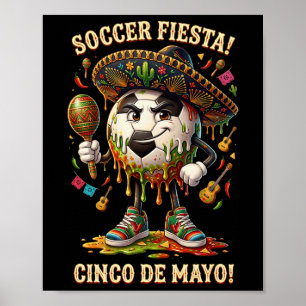 Póster Cinco De Mayo Fiesta De Fútbol Drip Sport Love Men
