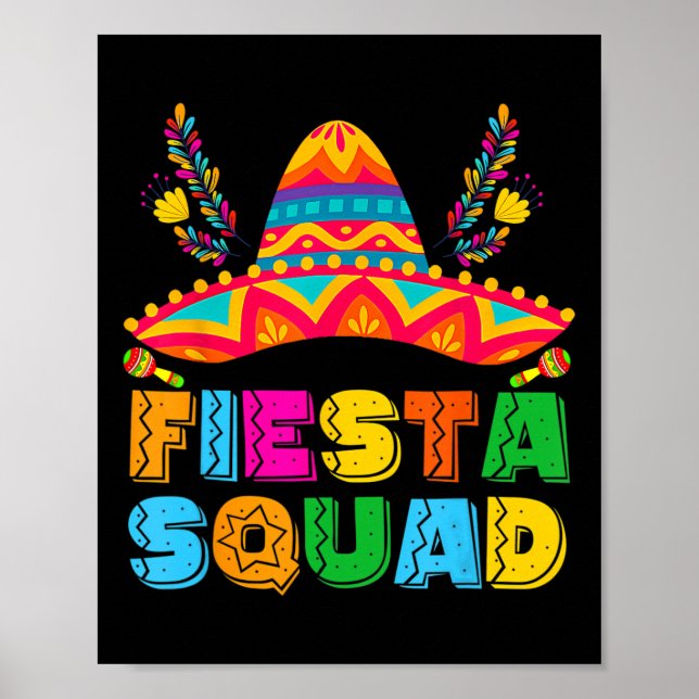 Póster Cinco De Mayo Fiesta Escuadrón Fiesta Cinco De (Frente)