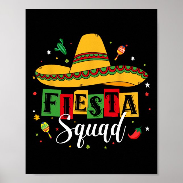 Póster Cinco De Mayo Fiesta Escuadrón Fiesta Cinco De (Frente)