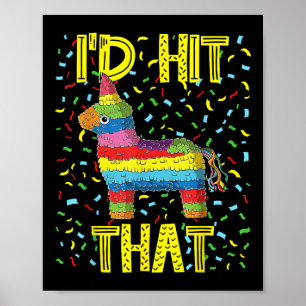 Póster Cinco De Mayo Fiesta Fiesta Funny Pinata Id