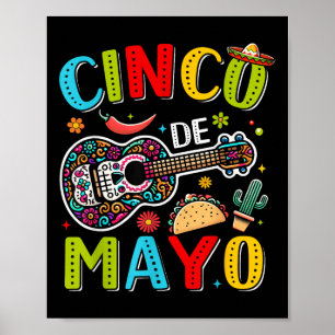 Póster Cinco De Mayo Fiesta Fiesta Mexicana 5 De Mayo Hom