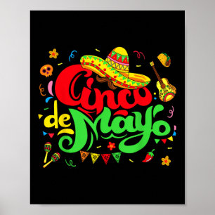 Póster Cinco De Mayo Fiesta Fiesta Mexicana 5 De Mayo Hom