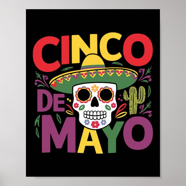 Póster Cinco De Mayo Fiesta Fun Match 5 De Mayo (Frente)