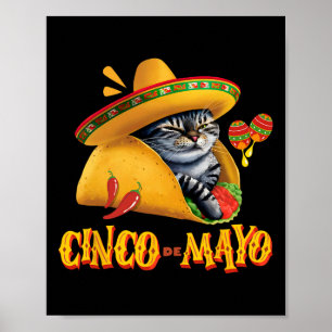 Póster Cinco De Mayo - Fiesta Mexicana 5 De Mayo Funny Ta