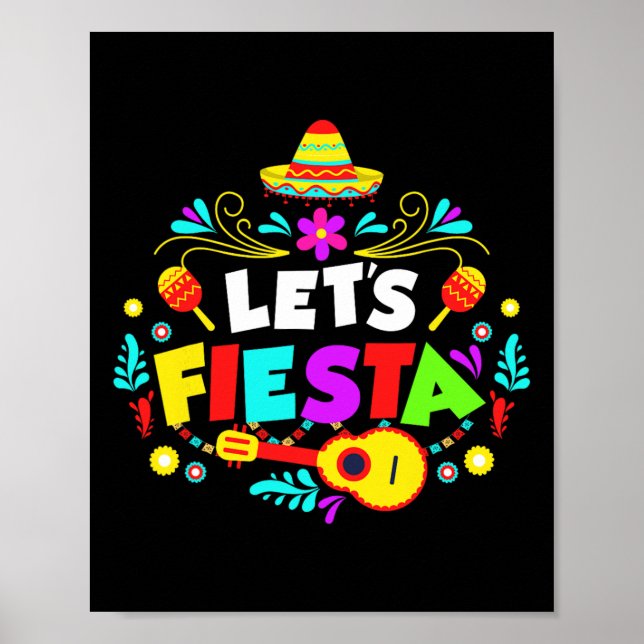 Póster Cinco De Mayo Fiesta Para Fiesta Mexicana (Frente)