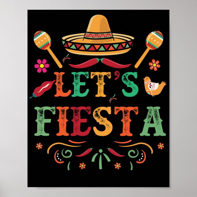Póster Cinco De Mayo Fiesta Para Fiesta Mexicana (Frente)