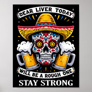 Póster Cinco De Mayo Fiesta Querido Hígado Hoy Será Un Ro