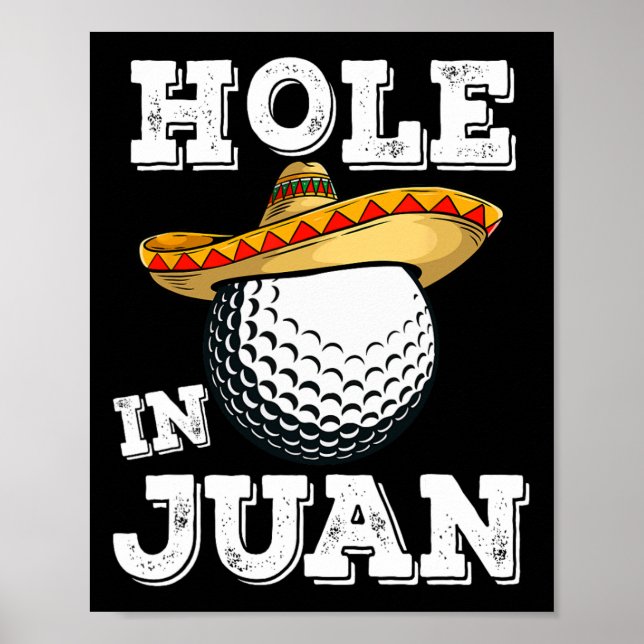 Póster Cinco De Mayo Golf Frase Divertida Chiste de Golfi (Frente)