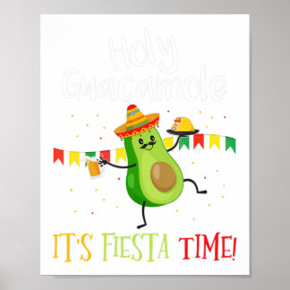 Póster Cinco de Mayo - Guacamole Santo su Fiesta Mexicana