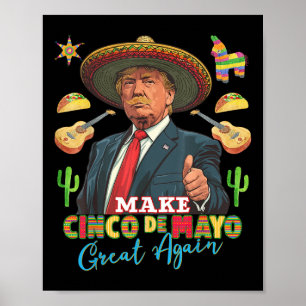 Póster Cinco de mayo hacen que el cinco de mayo vuelva a