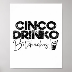 Póster Cinco De Mayo Mexicano Cinco De Drinko