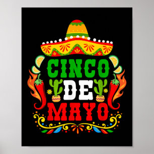 Póster Cinco De Mayo Para La Fiesta 5 De Mayo Mexicano