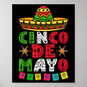 Póster Cinco De Mayo Para La Fiesta 5 De Mayo Mexicano