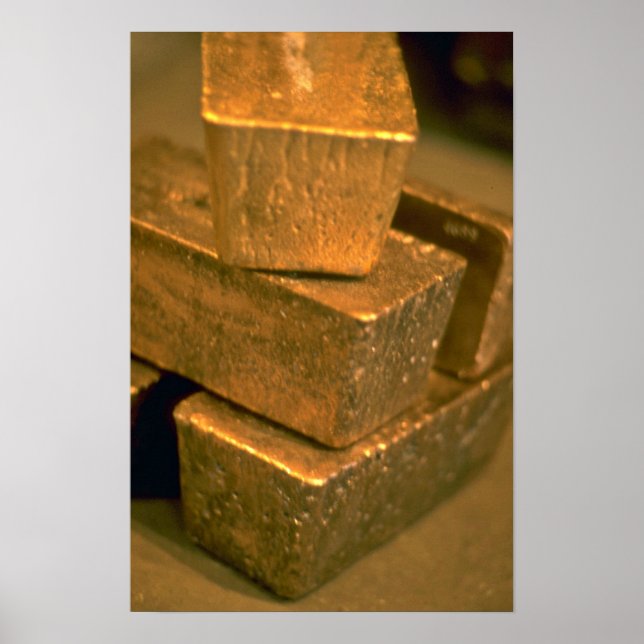 Póster Cinco ladrillos de oro de 90 libras (Frente)
