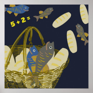 Póster Cinco Loves, Dos Peces