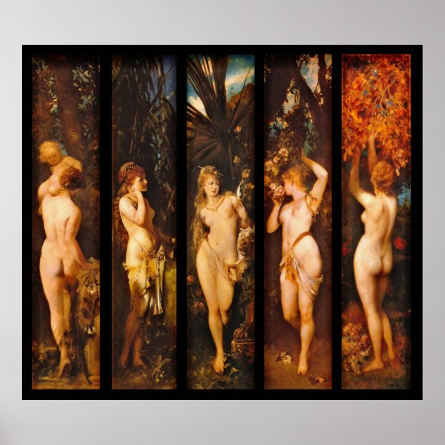 Póster Cinco sentidos 1872 (Frente)