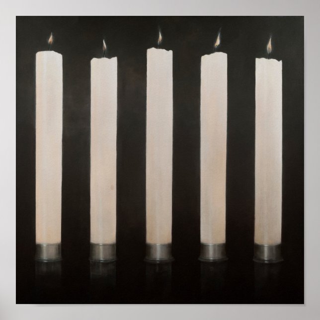 Póster Cinco velas Sri Lanka 2012 (Frente)