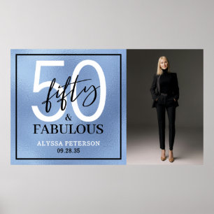 Póster Cincuenta y Fabuloso Foto Fiesta de cumpleaños 50