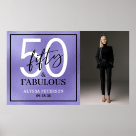 Póster Cincuenta y Fabuloso Foto Fiesta de cumpleaños 50