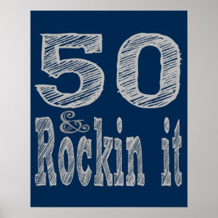 Póster Cincuenta y Rockin It Cincuenta Años
