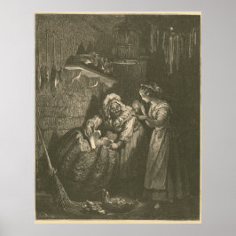 Póster Cinderella Pumpkin - Gustave Doré