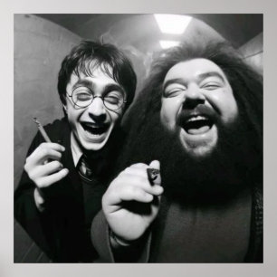 Póster Cine divertida bw