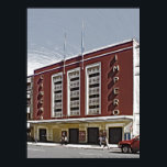Póster Cine Impero, Asmara<br><div class="desc">El cine Impero,  situado en la calle principal de Asmara,  la capital de Eritrea,  es una joya modernista del arquitecto Mario Messina que data de 1937. La fachada está dominada por tres bancos de lámparas de baches que suman un total de 45.</div>