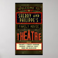 Cine residencial Marquee de Movie Theater | Nombre