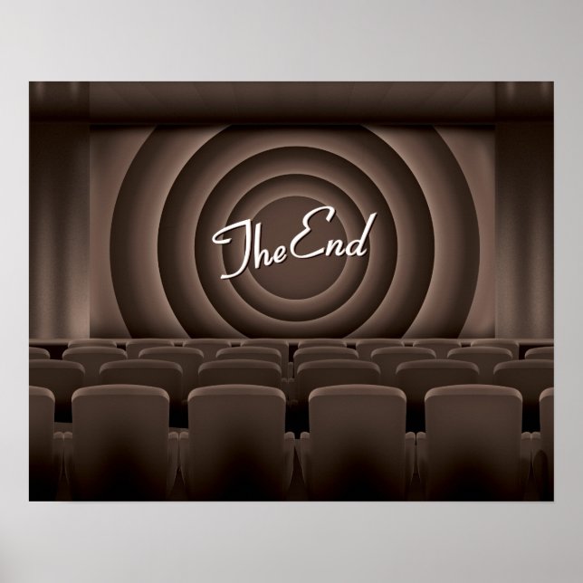 Póster Cine Teatro de Cine Vintage (Frente)