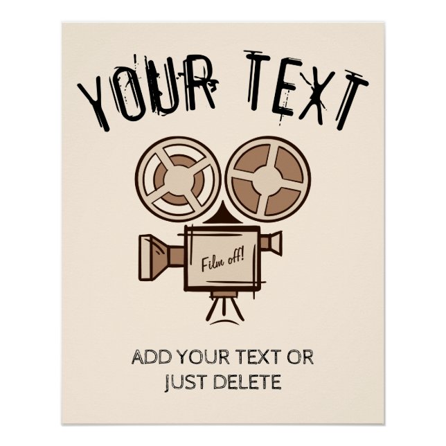 Póster Cineasta, productor de películas, director, actor. (Anverso)