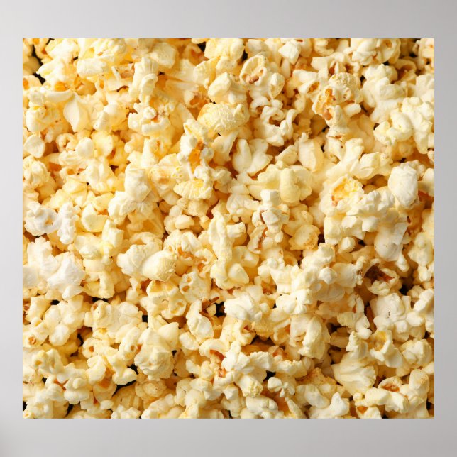 Póster Cinema Popcorn De Fondo Completo. (Frente)