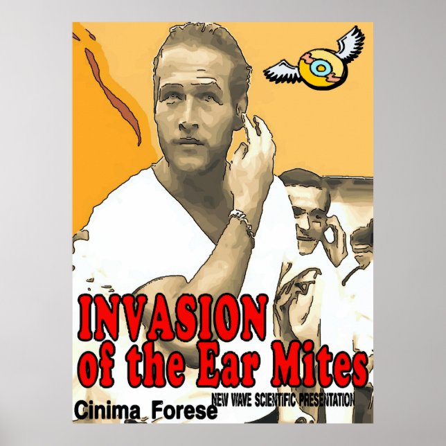 Póster Cinima falsa de estilo vintage (Frente)