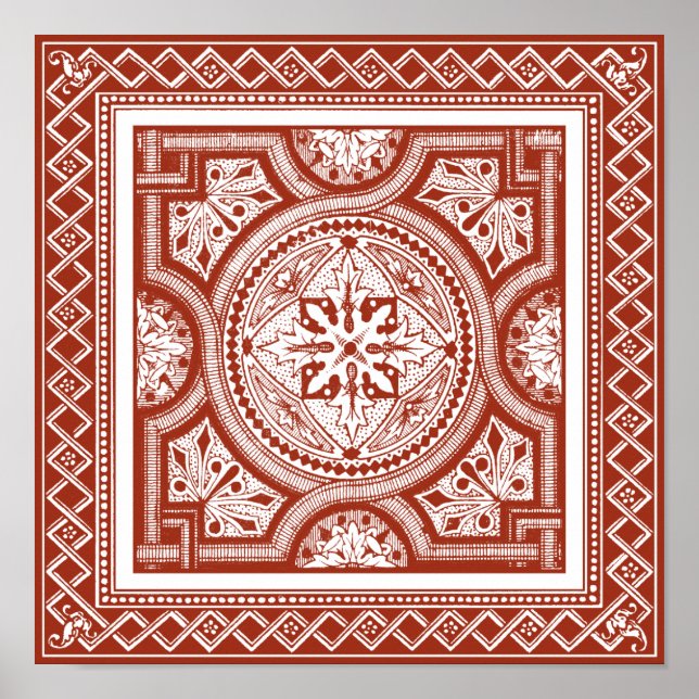 Póster Cinnabar Woodblock IV (Frente)