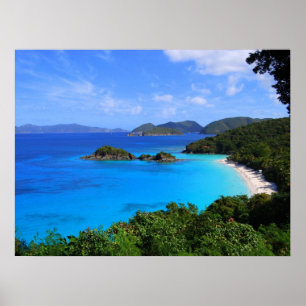 Póster Cinnamon Bay Panorama St. John, U.S.V.I.