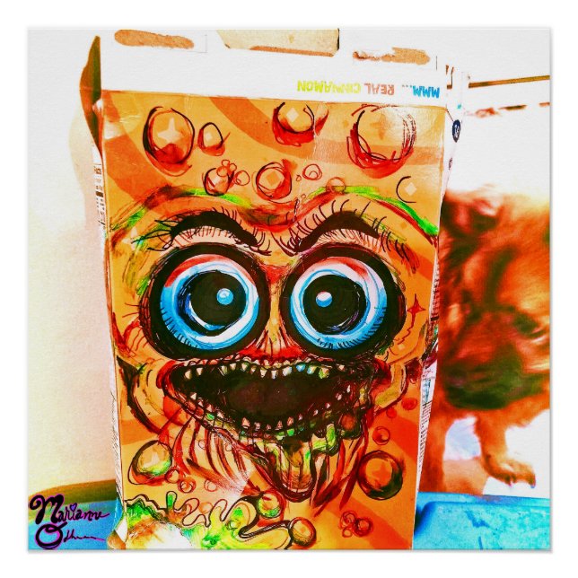 Póster Cinnamon Zombie Crunch Art Print (Anverso)