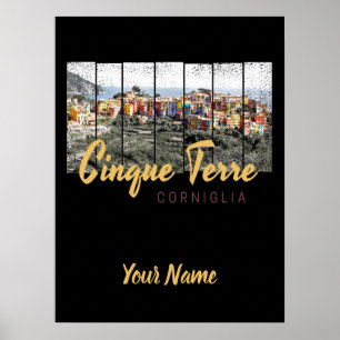 Póster Cinque Terre Corniglia Riomaggiore