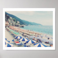 Cinque Terre Italia Vintage Beach Travel Photo