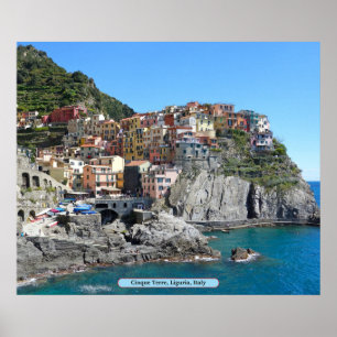 Póster Cinque Terre, Liguria, Italia
